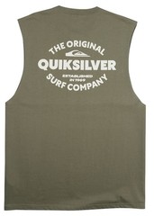 Quiksilver Men’s The Shed Tank Top – Oversized Cotton Muscle Tank, Grape Leaf
