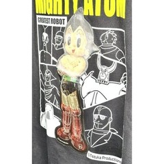 Tezuka Astro Boy Mighty Atom Sweatshirt Mens L Black Anime Graphic Hologram