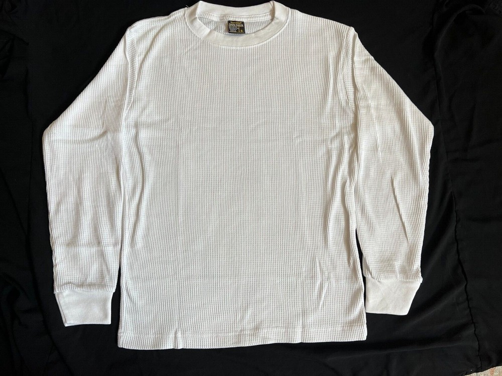 Men’s Cotton Waffle Knit Shirt: Warm Thermal Top for Winter – Free Shipping