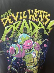 The Devil Wears Prada Reptar King Of The Ozone T Shirt Black Band Tee No Tag
