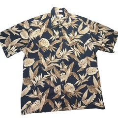Pierre Cardin Hawaiian Shirt Mens Large