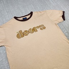 Vintage The Doors Shirt Adult Medium Ringer Y2K Band Tee Rock Music Paper Thin