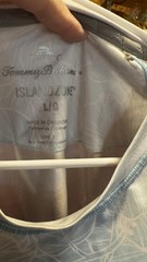 Men’s L Tommy Bahama Island Zone Crew Neck Shirt Fishing Beach Outdoor Tye Dye