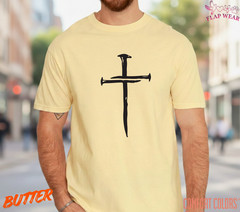 Unisex Three Nails Cross T-Shirt, Men T shirt,Women T shirt Gift Religion Top