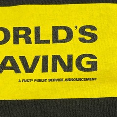 Y2K FUCT The Worlds Not Worth Saving Skater Shirt Small 17×24 Skatewear