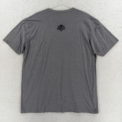 Hawaiian Style Shirt Mens 2XL Gray Hawaii Leaf Logo Graphic Tee Casual Tee
