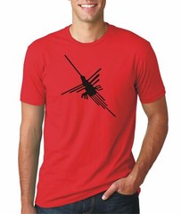 Nazca Lines Hummingbird Peru T-Shirt For Men | Perucousa