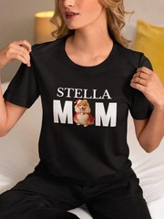 Personalized Pet Photo Comfort Tee Custom Dog Cat