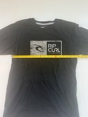 Rip Curl Live The Search Retro Graphic Black Shirt, Men M, Crew Neck Surfing