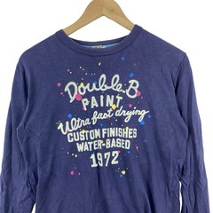 Vintage DOUBLE.B MIKI HOUSE Long Sleeve Graphic Tee Shirt Paint