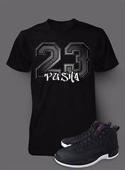 23 Pusha Tee Shirt to Match AIR 12 NEOPRENE Shoe Graphic Big and Tall Small10XL