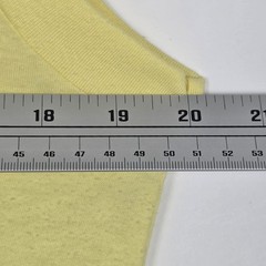 Vintage 70s Okinawa Japan Paper Thin Military Mens Small Sleeveless Yellow Shirt