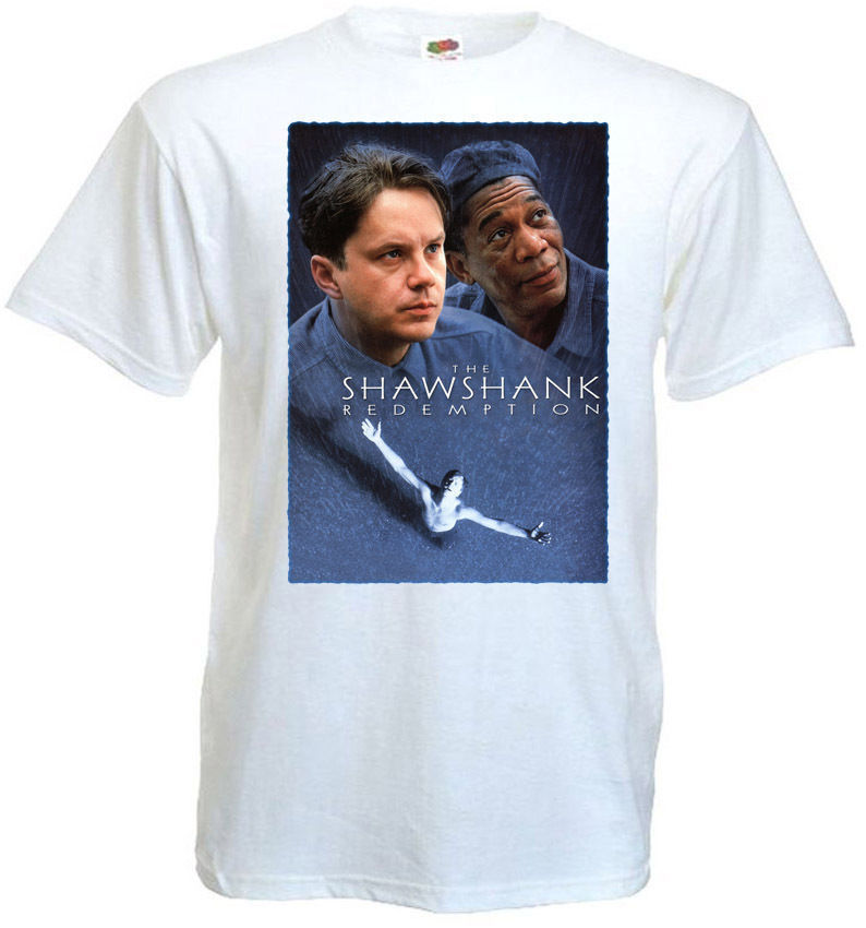 The Shawshank Redemption v6 T shirt white movie poster all sizes S-5XL