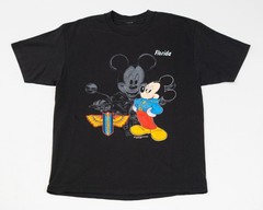 Vintage Mickey Mouse Biker T-Shirt 80s Single Stitch Harley Disney Mens Size M