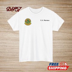 2nd Battalion 4th Marine Regiment USMC Small Logo T-Shirt S to 5XL Made In USA