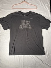 Nike Dri Fit Minnesota T Shirt Glitter Logo NCAA College Sports Size XL