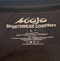 Mojo Sportswear Co. Fishing Shirt Long Sleeve Large Avid Angler St. Augustine FL