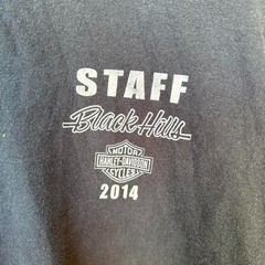 Vintage Harley-Davidson Black Hills Staff 2014 Graphic Tee Size L