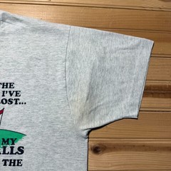 Vintage 1989 Bobcat Golf I Miss My Balls Funny Cartoon Graphic T-Shirt USA – XL