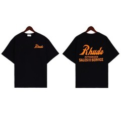 43STYLE RHUDE Men High Quality Leisure Cotton Short Sleeve Polo T-Shirt S-2XL