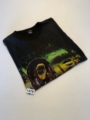 Vintage Bob Marley Reggae Rasta Jamaica T-Shirt Retro size XL Black Rap Tee