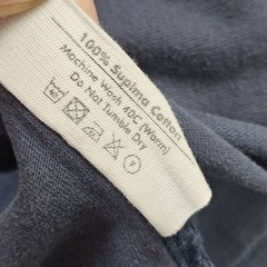 Son of a Tailor T Shirt XL Blue Rolled Sleeves 100% Supima Cotton