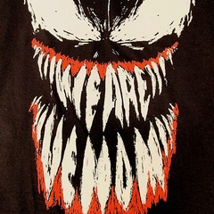 MARVEL VENOM Shirt Mens Extra Large XL Black MCU Comics WE ARE VENOM NWT