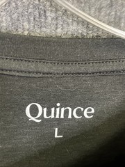 Quince Mens Short Sleeve T-Shirt L Large Black