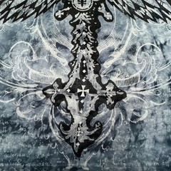 Four Seasons Y2K VINTAGE NWOT Medium Cross Wings T-shirt Affliction style