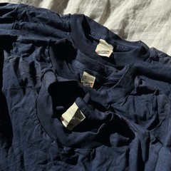 VTG Lot of 12 Screen Stars Blank 9Black 3Navy Small Single Stitch T-Shirts ‘80s