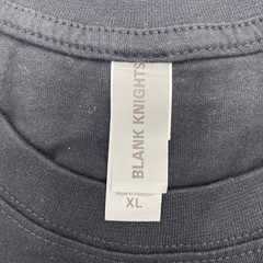 Blank Knights Black Combed Cotton T-Shirt Mens Size XLarge New