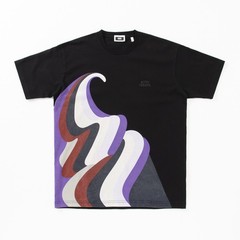 Unisex American Street KITH Macaron Ice Cream Print Cotton Crewneck Tee