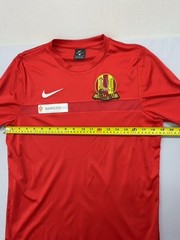 Nike Mens L Red Dri-FIT Soccer Jersey Short Sleeve Mesh
