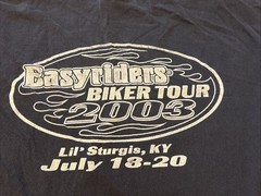 Vintage Easyriders Graphic Tee Mens 2XL Biker Shirt 2003 Rodeo Horses See Pics