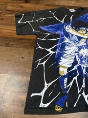 Vintage Style Sasuke AOP Lightning Shirt Black XL Tultex Made in USA BOOT Naruto