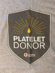 American Red Cross Platelet Donor Shield XL T-Shirt – Blood Donation Shirt