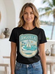 Anguilla Caribbean White Sand Graphic T-Shirt Unisex Travel Tee