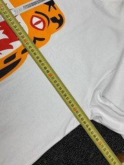 A Bathing Ape Tiger Print Short Sleeve T-Shirt White XL Cotton Graphic Top