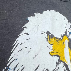 VTG Harley Davidson Righteous Ruler Eagle Graphic T-Shirt Large Single Stitch 3D