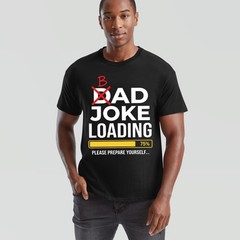 Dad Joke Loading Mens T Shirt Fathers Day Daddy Funny Bad Joke Tee Gift Top
