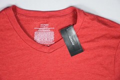 ALFANI Men’s Red Short Sleeve V-Neck Shirt Size S New MCY2-19