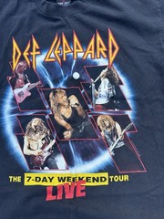 Vtg 90s Def Leppard T-Shirt Sz XL 1992-1993 7 Day Weekend Tour Band Rock Music