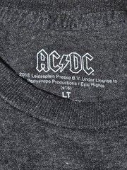 AC/DC Blow Up Your Video Tour 1988 Graphic Band T Shirt Mens LT Gray Rock Tee