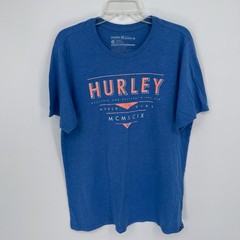 Hurley x Buckle Men’s Blue World Wide Beach Surf Skater Graphic T-Shirt Size XL
