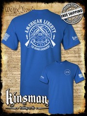 American Liberty 2nd Amendment 1776 AR-15 2-Sided T-Shirt American Flag