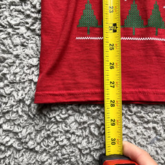 Abominable Snowman Christmas Shirt Mens Medium Egg Nog Tree Snow Spirit Red