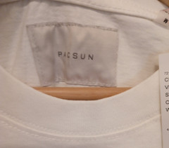 PacSun Good Vibes Puff Oversized T-Shirt Men Medium White Crewneck