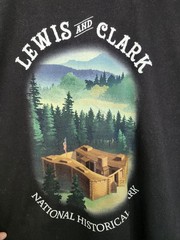 Lewis & Clark National Historical Park T-Shirt Medium Black Graphic Tee Gildan M