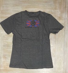 Mens T Shirt Large Dark Grey Marl Short Sleeves Crew Neck Vapes Tee RRP £30