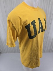 UAB Blazers Birmingham Yellow T SHIRT Large Alabama University